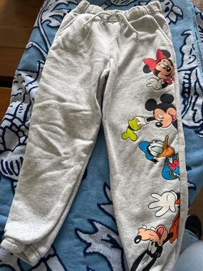 Disney Character Gray Kids Sweatpants — Mickey, Minnie & Friends